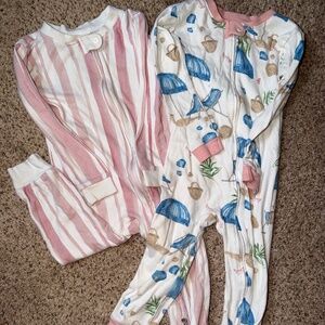 2 piece pajamas for toddler girls!